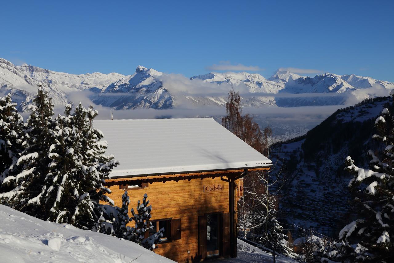 Chalet Clochette 4 Valles-Verbier La Tzoumaz Exteriör bild