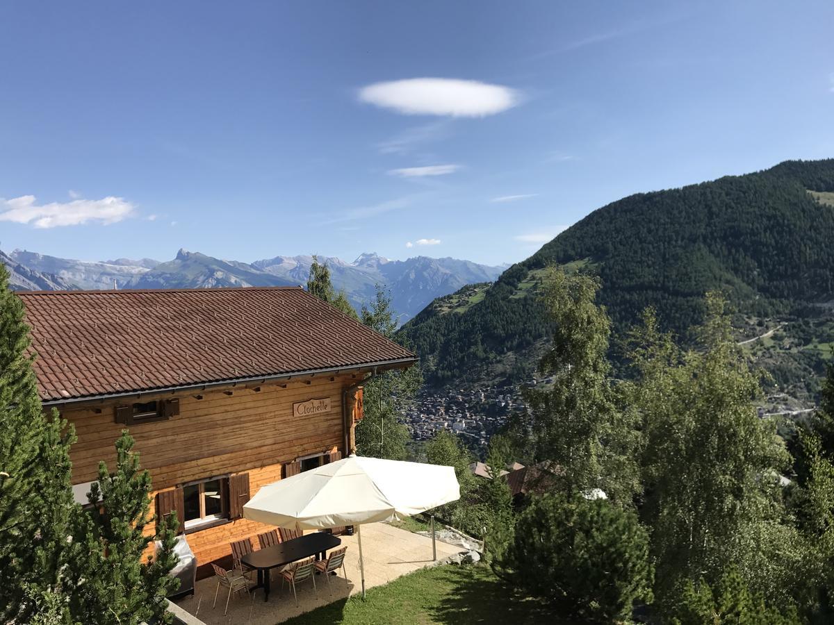Chalet Clochette 4 Valles-Verbier La Tzoumaz Exteriör bild